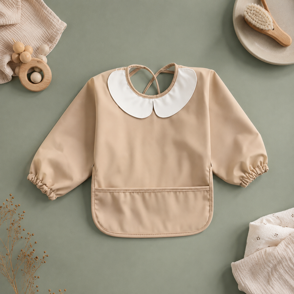 MY BIBOO Shield - Bavoir bébé imperméable à manches longues