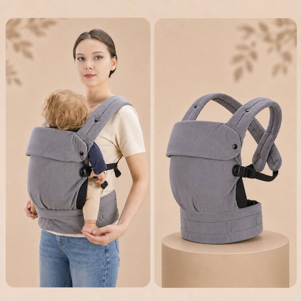 MY BIBOO Carry - Porte-bébé ergonomique physiologique pour nouveau-né et bébé
