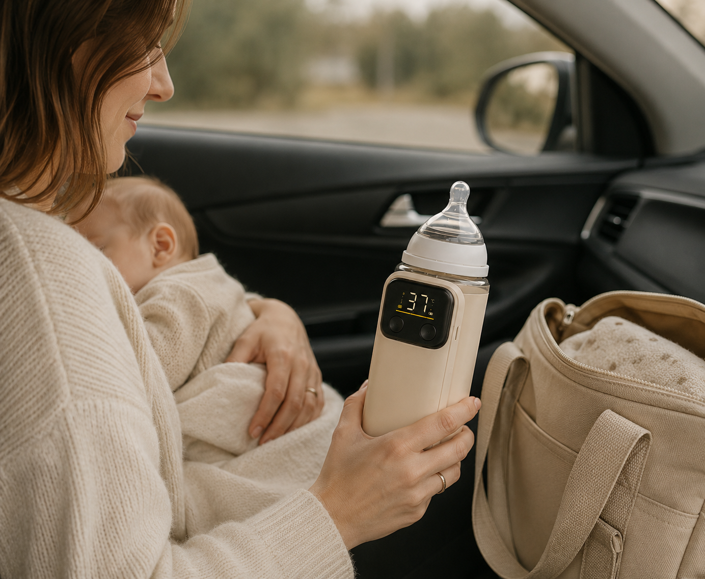 MY BIBOO Warm - Chauffe-biberon nomade intelligent