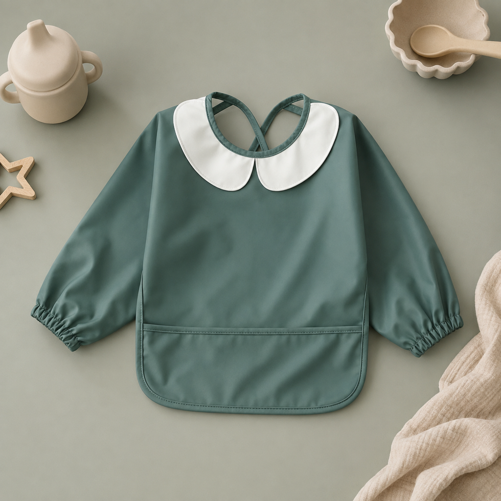 MY BIBOO Shield - Bavoir bébé imperméable à manches longues
