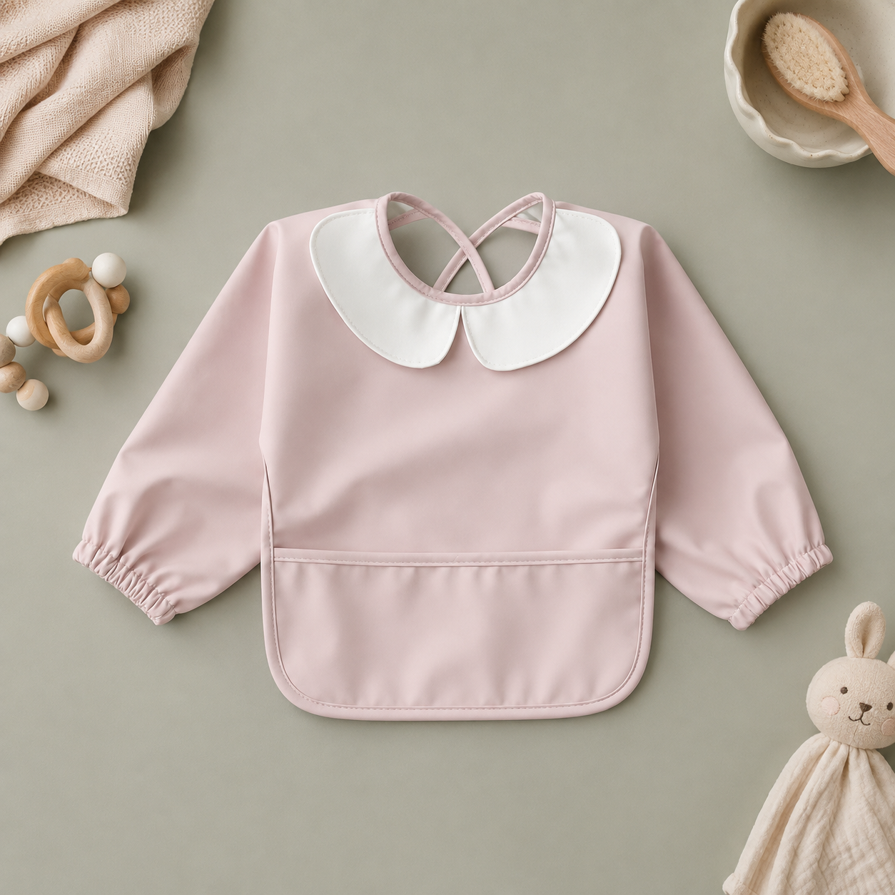 MY BIBOO Shield - Bavoir bébé imperméable à manches longues