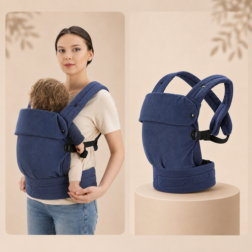 MY BIBOO Carry - Porte-bébé ergonomique physiologique pour nouveau-né et bébé